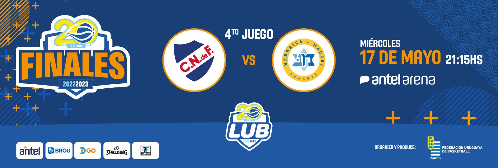 Final 4 Liga Uruguaya Nacional vs Hebraica Antel Arena